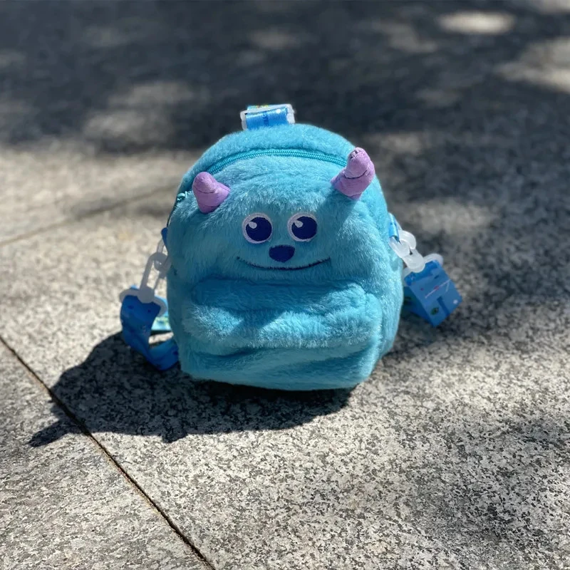 7 أنماط ديزني لطيف الكرتون حقيبة الفراولة الدب سوليفان ألعاب من نسيج مخملي حقيبة ساعي حقيبة الظهر حقيبة كتف هدية عيد ميلاد