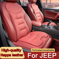 New Car Seat Cushion Non-Slip Soft leather Car Seat Cover For Jeep Renegade Grand Cherokee XJ Wrangler Jl Patriot Compass