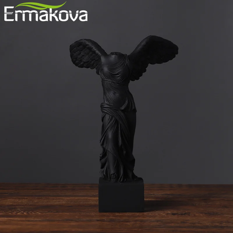 ERMAKOVA-escultura de figura de diosa Victoria, Victoria alada romana, samotrace, adornos de escritorio para decoración del hogar, regalos de