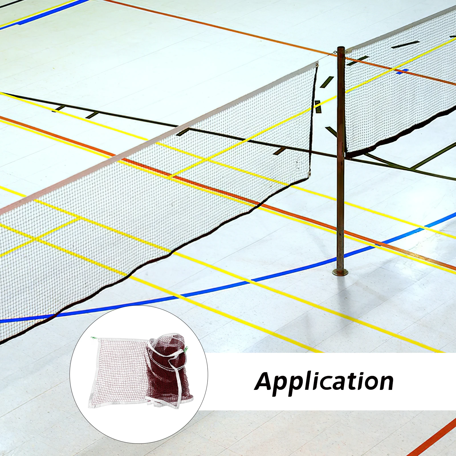 

Сетка для бадминтона стандартного размера, портативная прочная спортивная сетка из полиэстера для бадминтона, тенниса, волейбола, уличного использования в помещении, многоцелевая