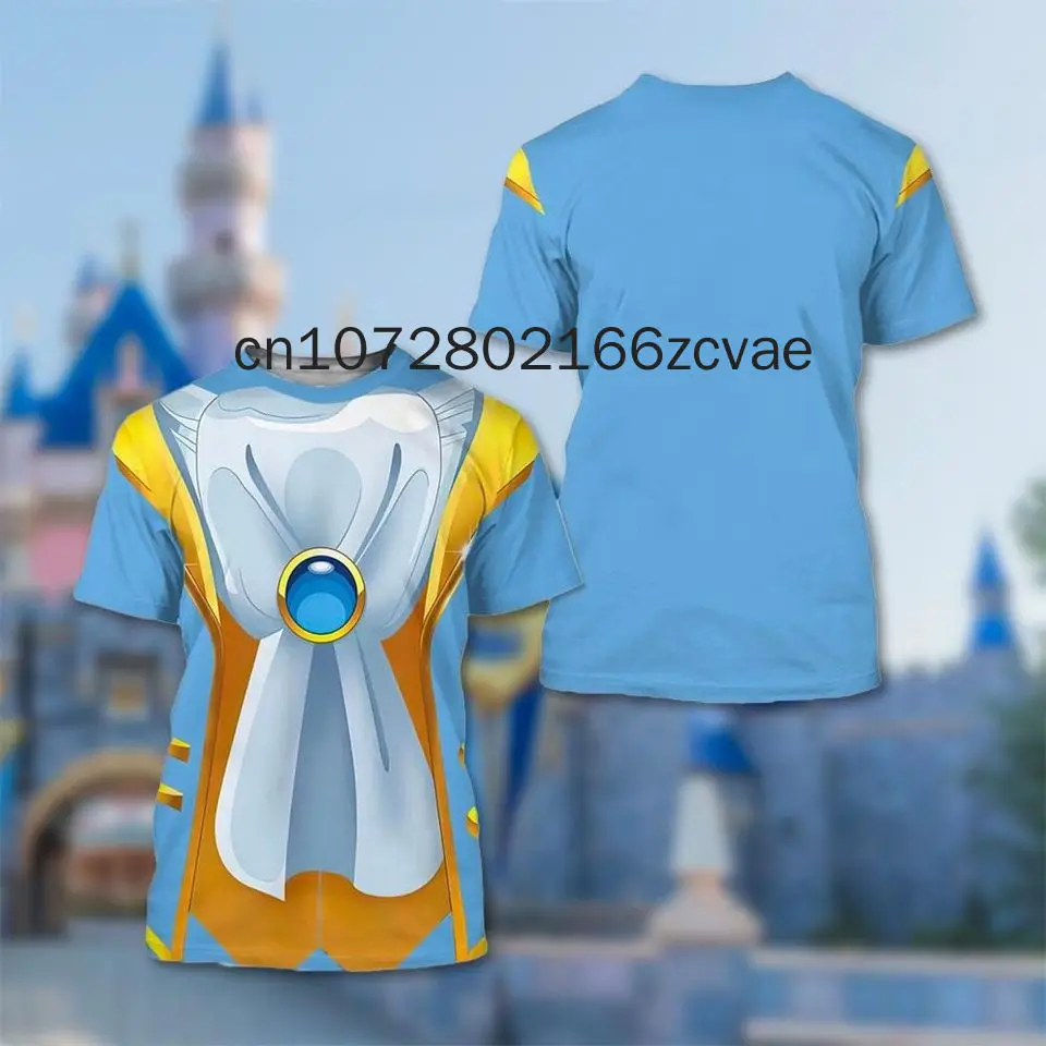 New Disney Beauty And The Beast T-Shirt Disney Y2K Casual Fashion Men\'s and Women\'s T-Shirt