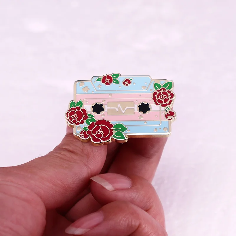 المتحولين جنسيا العلم mixbar المينا دبوس LGBT الموسيقى أغنية بروش queer فخر مجوهرات اكسسوارات #3