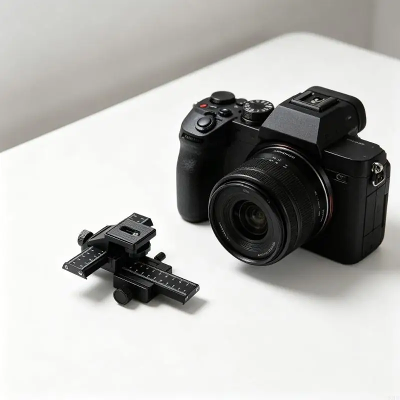 1/4Inch Screw Hole 4 Way Focusing Slider Close Up Photography for DSLR Camera Standard Aluminum 83CF
