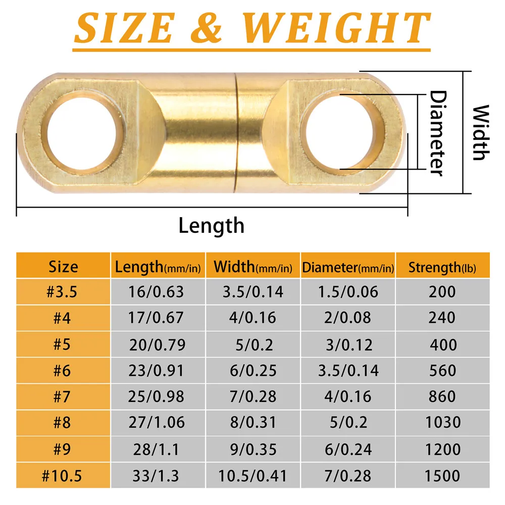 3/5/10/15 pz rame pesca girevoli pesanti acqua salata grande gioco pesca connettore 200-1500LB vento su girevoli per la pesca in mare oceano