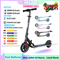 RCB Kids e-Scooter for Children 6-12 Years, 150 W Motor - Max 16 km/h - Rainbow Light-folk Electric Scooter Children