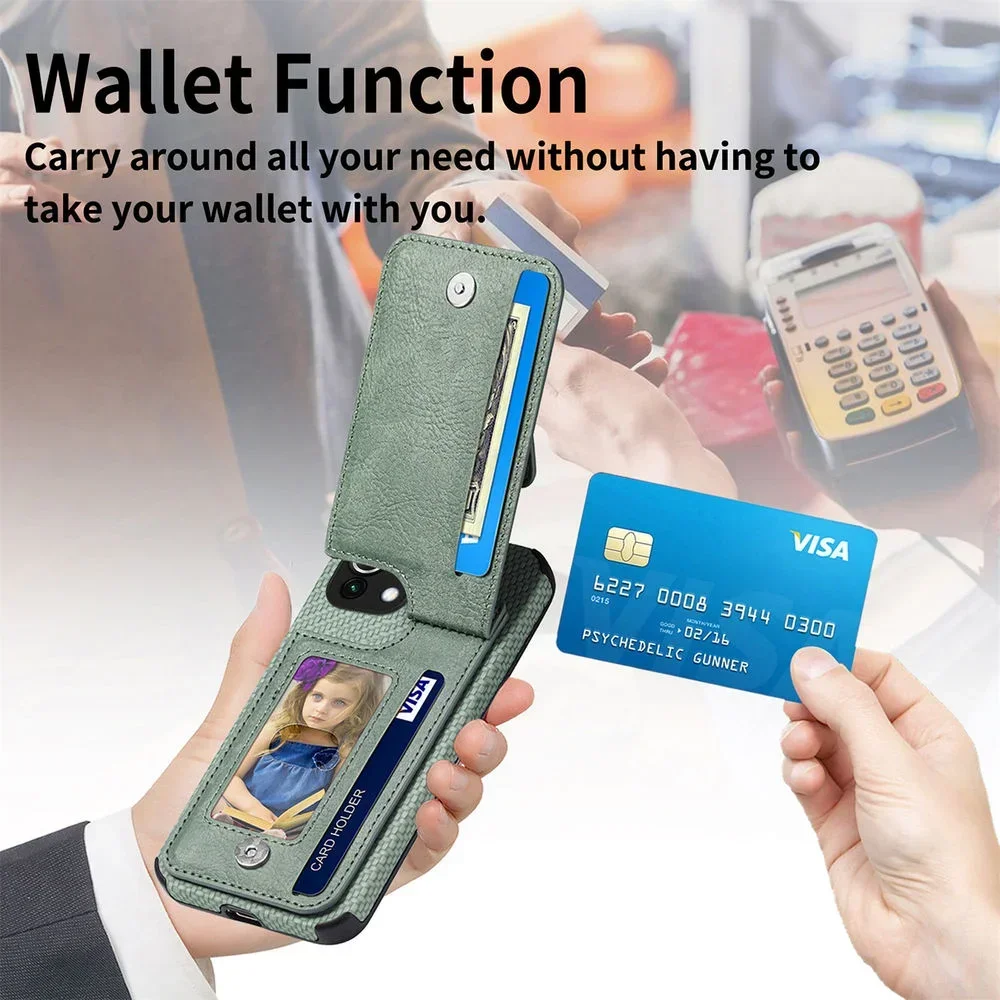 Zipper Wallet Case For Xiaomi 15T 13T 11T 13 Mi 11 Lite 5G NE 11i POCO F7 F5 F3 C65 X3 M6 X6 M7 X7 X8 Pro Max Magnet Case Cover view 3
