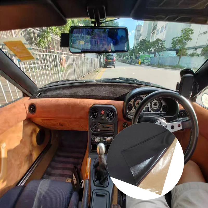 

50/100x150cm Self Adhesive Car Interior Mesh Cloth Fabric for Home Decor Cars A B C Pillar Door Repair Upholstery Fabrics DIY