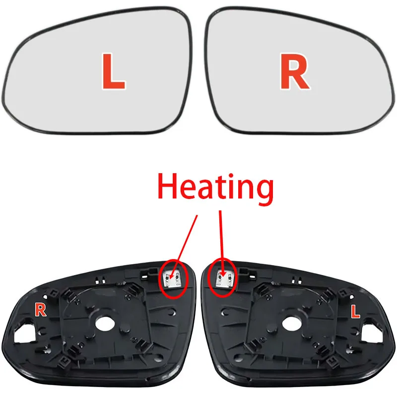 Car Mirrors For Toyota RAV4 RAV 4 Wildlander （2020 2021 2022） High quality Car Left / Right Side Mirror Lens with Heating