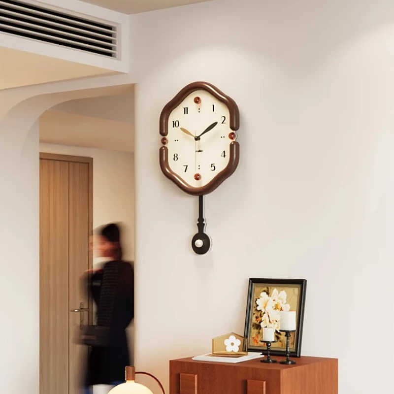Z Digital Vintage Wall Watch Living Room Wooden Aesthetic Wall Watch Bedrooms Xenomorph Orologio Da Parete Ornaments Home DecorZ
