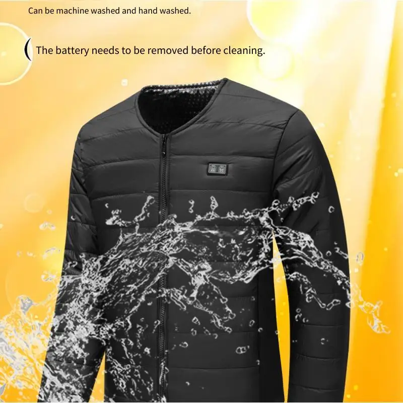 2025 شتاء جديد منطقة التحكم المزدوج 22 سترة قطن ذكية ساخنة سترة تسخين كهربائي للرجال #3