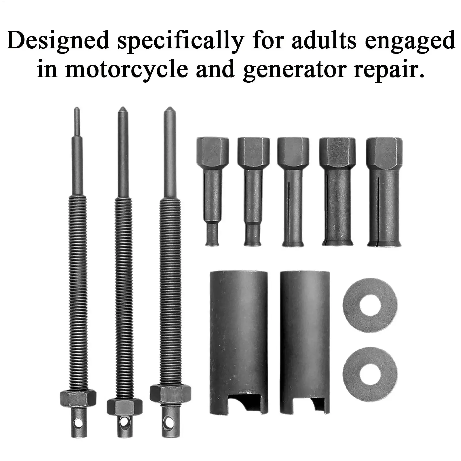 Bearing Puller Kit 12 Pieces Heavy Duty Wheel Inner Hole Extractor Motorcycle Blind Hole Collet Bearing Puller Set For