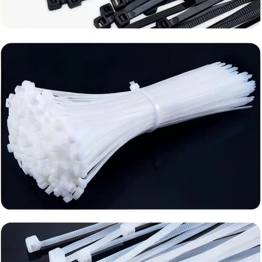 Premium Nylon Cable Ties Self Locking Industrial Straps Flexible Wire Management Durable Cord Fasteners Waterproof Organizer