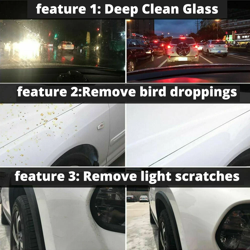 20/50/100ML Hviero Rainproof Anti Fog Agent Glass Nano Coating Spray Auto Windscreen Car Shampoo Paint Cleaner Screen Polishing