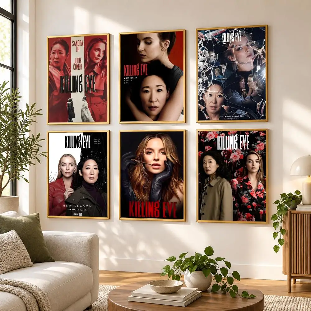 American TV Show Killing Eve Poster HD art sticky wall waterproof home living room bedroom bar aesthetic decoration