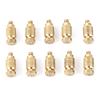 10Pcs Threaded Brass Fog Mist Nozzles Misting Fogging Spray Sprinkler Head for Garden and Lawn