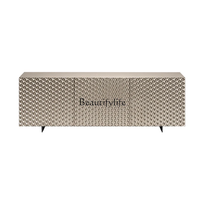 

Italian light luxury style porch storage TV cabinet post-modern living room solid wood