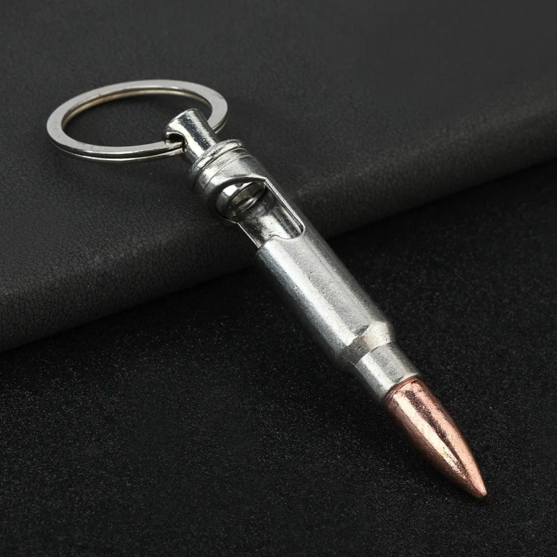 Bullet beer bottle opener multifunctional gift bullet prototype creative key chain pendant