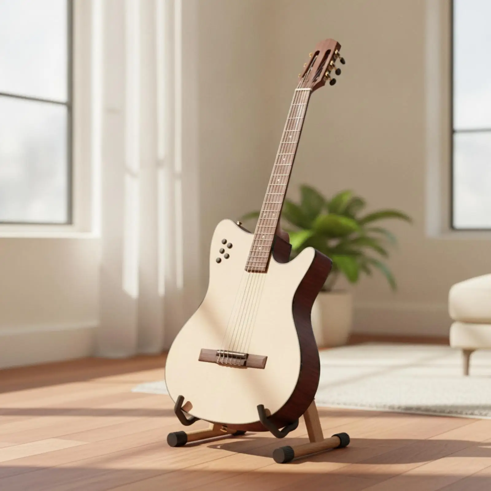 40-Inch Classical Guitar Well Made Acoustic-Electric Classical Guitar Spruce Top for Audio Capture Artists, Music Lessons,