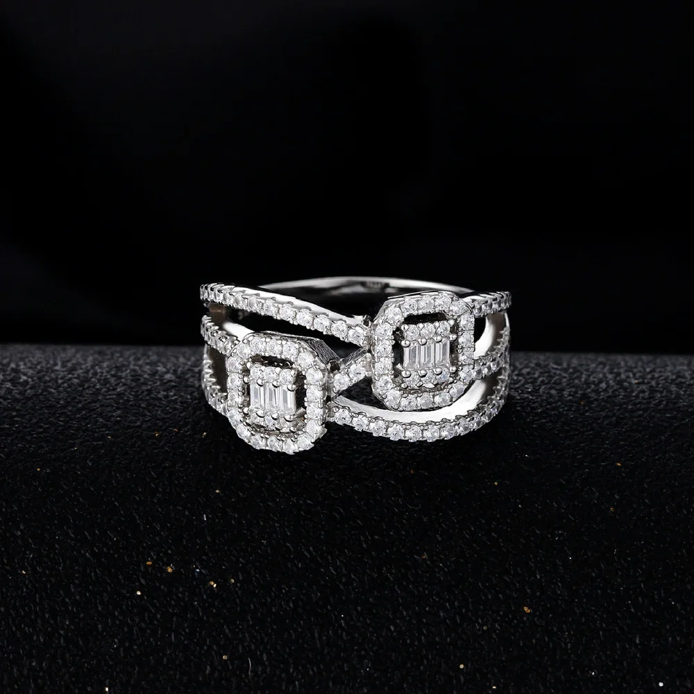 Lokkei Jewelry 100% 925 Sterling Silver Attend the party with multi-layer line design Ring For Women  Fine Jewelry Wholesale