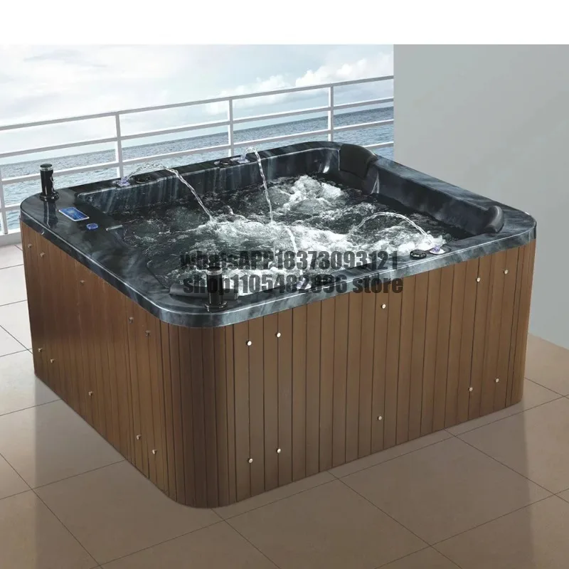 2090mm Swimming Pool Whirlpool Bathtub Hydromassage Surfing Outdoor 1 Lounge and 5 Seats  SPA NS2009A