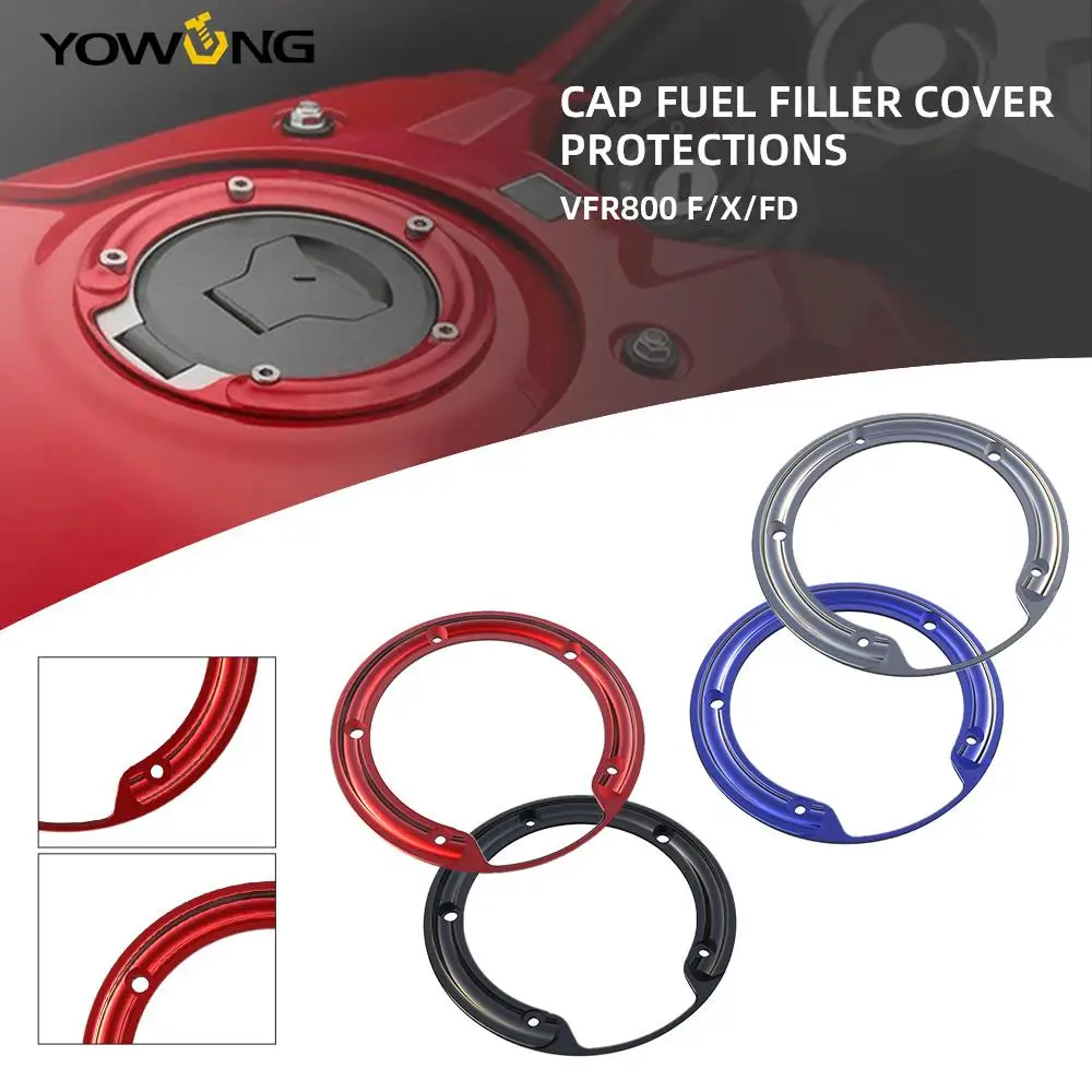 

NEW Motorcycle Accessories Cap Fuel Filler Cover Protections FOR Honda VFR800F VFR800X VFR800FD VFR 800 F/X/FD CNC Aluminum