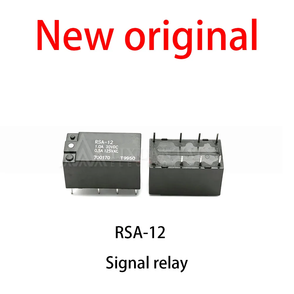 (10pcs) 100% New relay RSA-12 Signal relay 8-pin 1A2 on/off VDC
