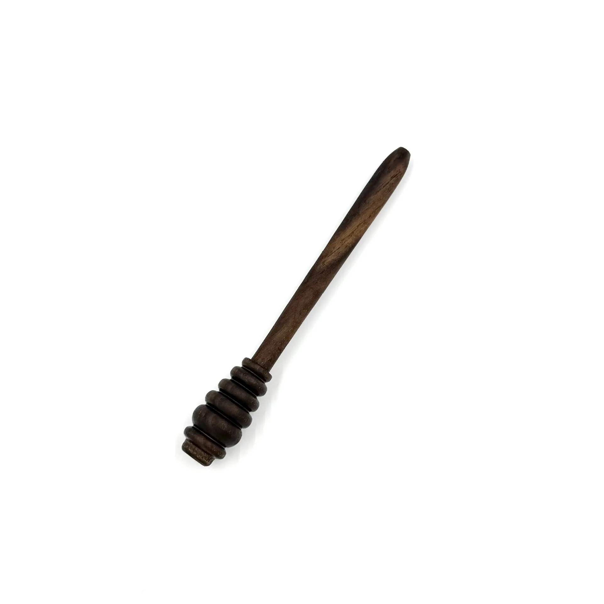 Black Walnut Honey Dipper Stick, 14cm Wooden Honey Stirrer, Handmade, No Paint No Wax, Food Safe Honey Mixing Tool
