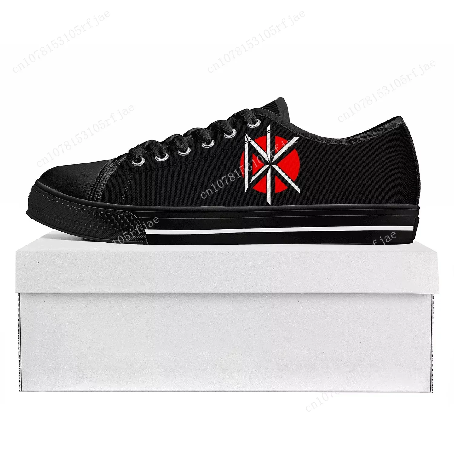 Dead Kennedys Low Top Rock Band High Level Sneakers Mens Womens Teenager Canvas Sneaker Red Casual Couple Shoes Custom Shoe