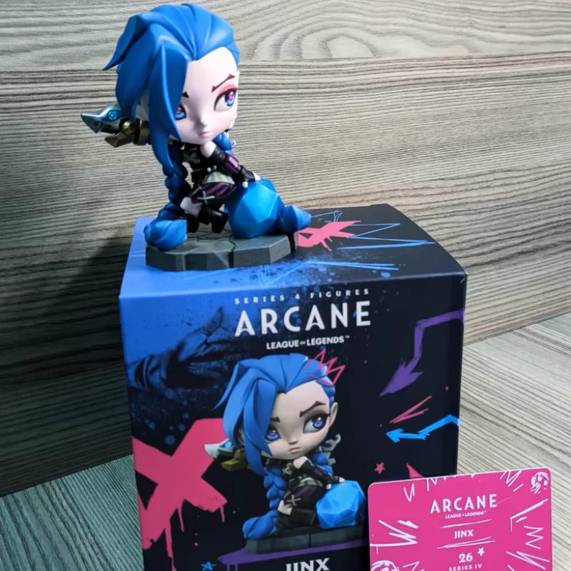 

Lol League Of Legends Arcane Jinx Аниме Игра Фигурка Чиби Q Версия Украшения Игровая периферия
