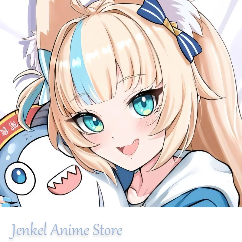 Dakimakura Saba Vtuber Anime Pillowcase Life-size Double-sided Print Body Pillow Cover