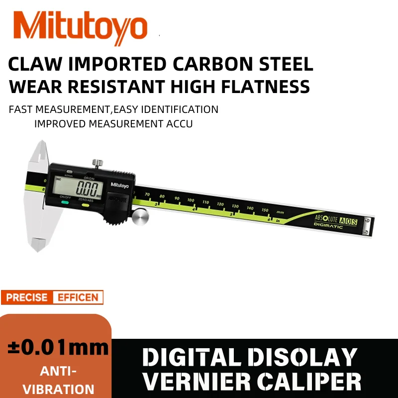 

Mitutoyo Vernier Caliper LCD Digital 0.01mm High-precision Electronic Measuring Stainless Steel 0-150/200/300mm Measuring Tool