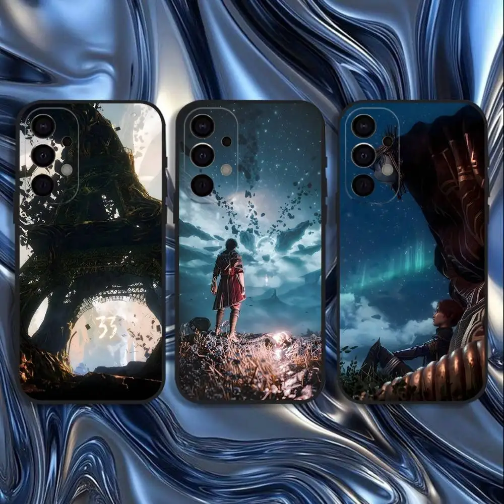 

C-Clair Obscur Expedition 33 Phone Case For Samsung S25,S24,S21,S22,S23,S30,Ultra,S20,Plus,Fe,Lite,5G Black Cover
