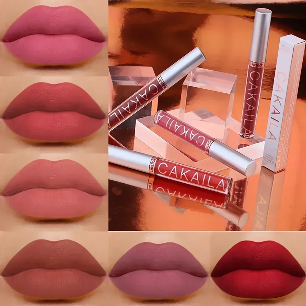 Matte Velvet Lip Glaze Long Lasting Silky Smooth Liquid Lipstick Not Easy To Fade Lip Gloss Makeup Sexy For Women Lip Tint