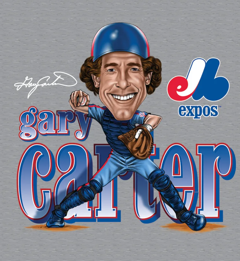 HOT NEW Gary Carter T-shirt Grey Unisex Tee All Size S-5XL JJ2347