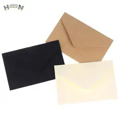 Clássico Kraft Em Branco Mini Janela De Papel Envelopes, Envelope De Convite De Casamento, Envelope De Presente, 20Pcs por Conjunto