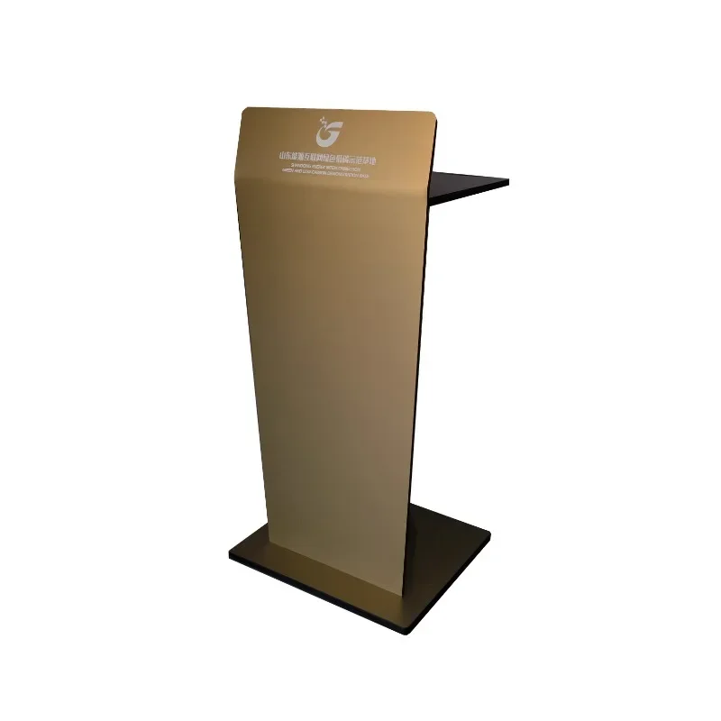Podium High-end Acrylic Podium Conference Room Podium Hotel Welcome Reception Desk Shopping Guide Desk Customization image 2