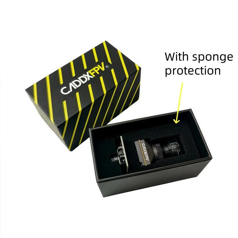 CADDX Ratel pro FPV-camera 1500TVL 9,5 g Super WDR voor FPV Drone 4,5 V-27 V NTSC/PAL 125 °   FOV Blacklight Nachtzicht