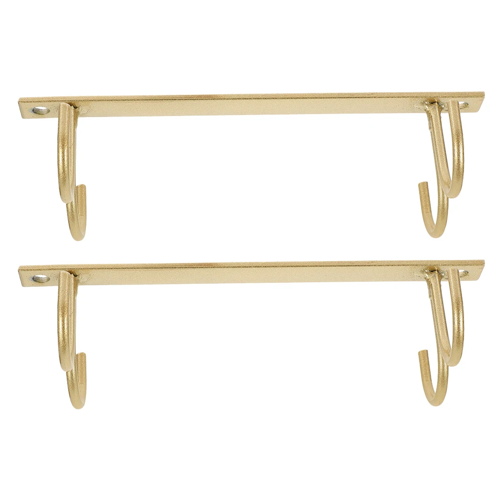 

2pcs Hanging Mug Rack Under Cabinet Iron Cup Holder Kitchen Coffee Cup Organizer Space Saving