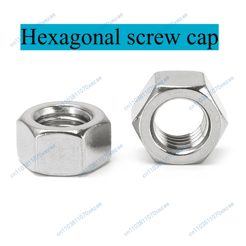 

10 шт., никелированная шестигранная гайка из углеродистой стали M1.6M2M2.5M3M3.5M4M5M6M8M10, шестигранная винтовая крышка