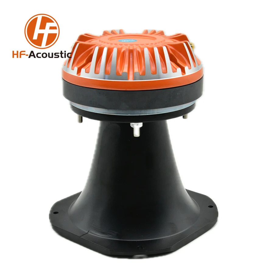 

PRO 2" TITANIUM COMPRESSION DRIVER TWEETER WITH HORN DRIVER UNIT 1200 WATTS 2 Inch THROAT SPEAKER & HORN