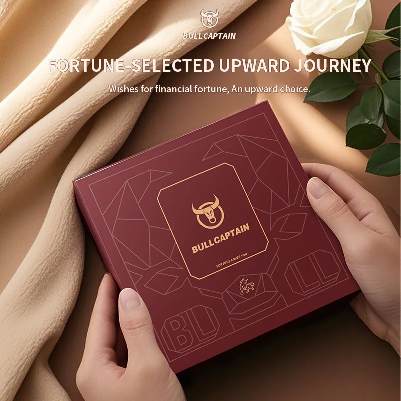 بولكابتن هدية صندوق الرجال محفظة جلدية حقيقية متعددة الوظائف تتفاعل مكافحة سرقة الحديد سلسلة حافظة للبطاقات يأتي مع عملة عملة المحفظة