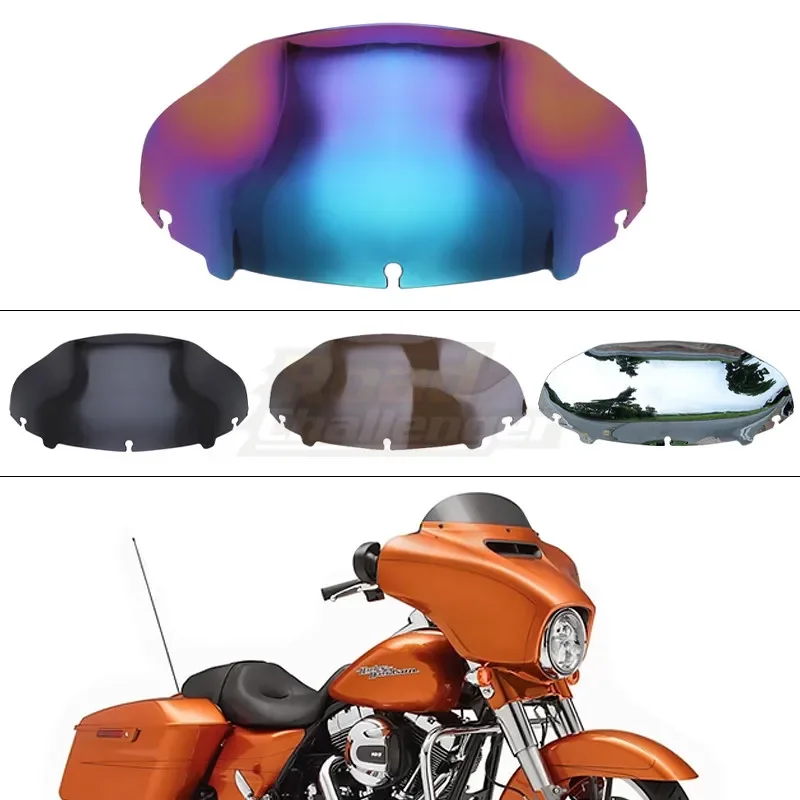 7\'\'8.5\'\'9\'\' Motorcycle Windshield Windscreen For Harley Touring Street Electra Glide Ultra Limited FLHX 2014-2020 19 18 17 16 15