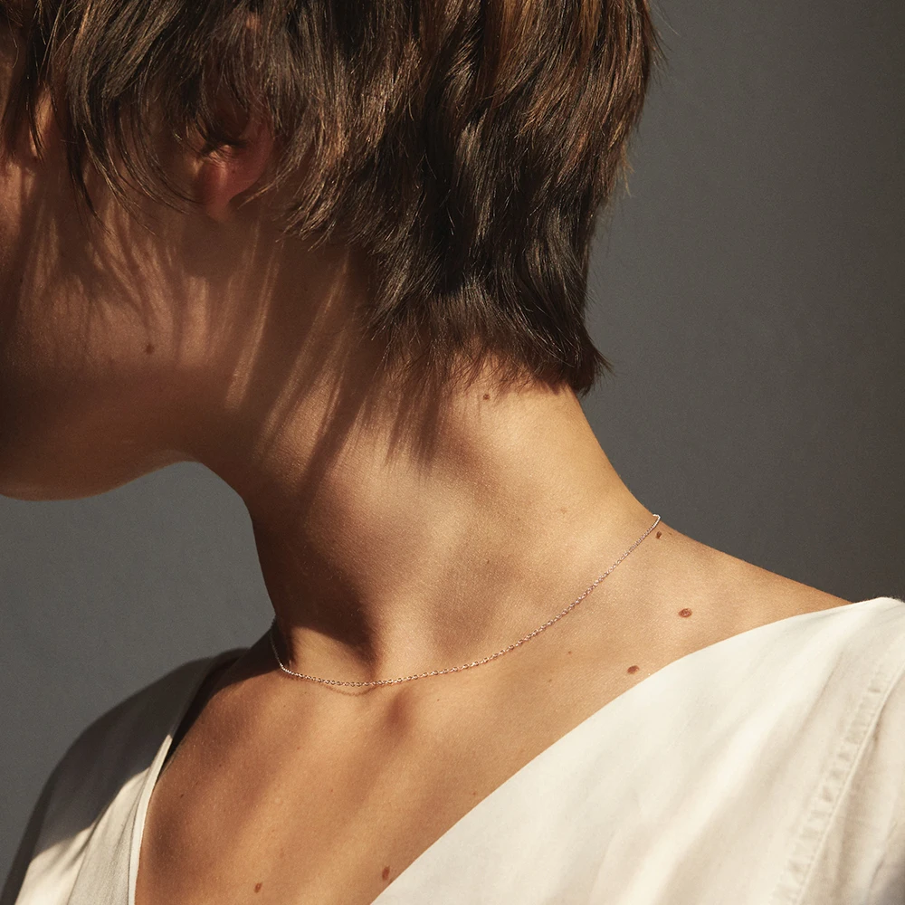 eManco تصميم قلادة كلاسيكية أصيلة سلسلة بسيطة سلسلة العظام الفولاذ المقاوم للصدأ الملحقات توريد المصنع بالجملة #5