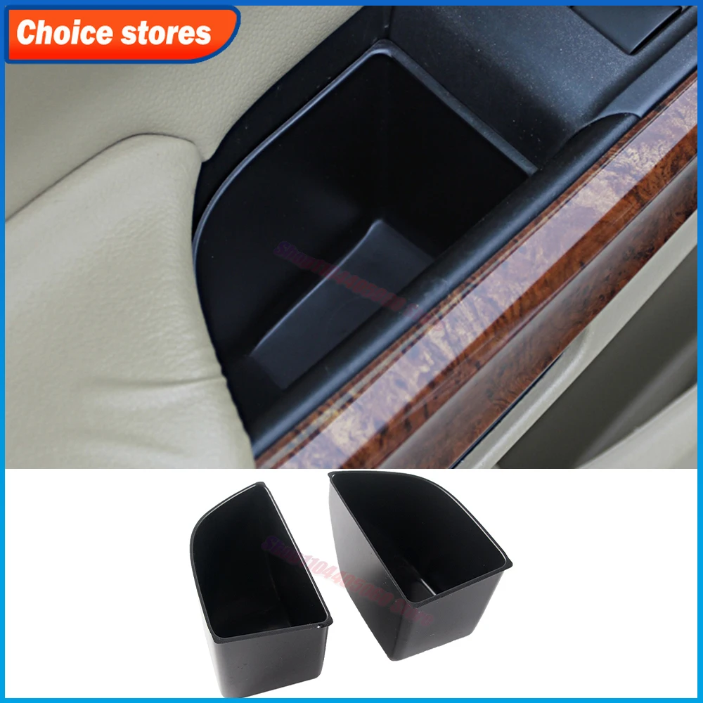 Car Door Handle Storage Box Card Phone Holder for Honda Accord CU 8th 2007-2011 Door Panel Organizer Auto Interior Accessories