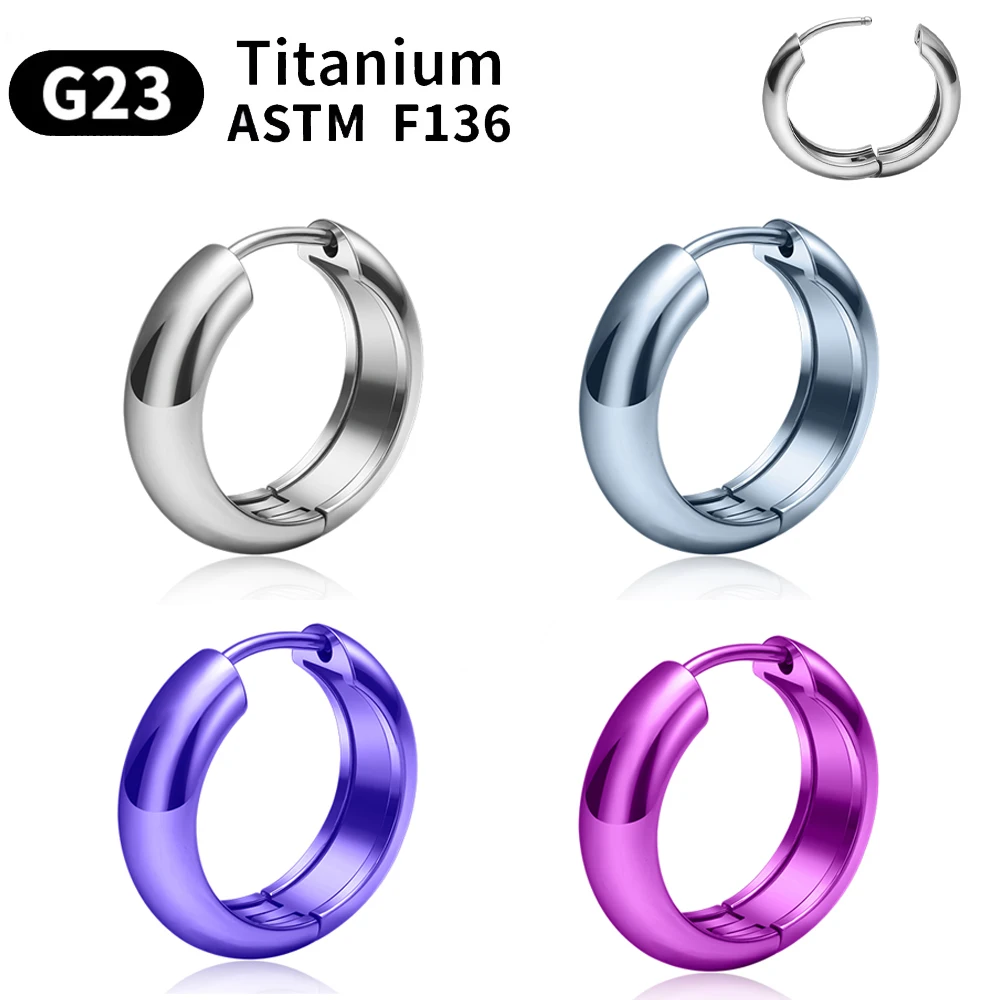 ASTM F136 Nasenring G23 Titan Piercing Körperschmuck Lippenring Scharnier-Clicker Offene Creolen