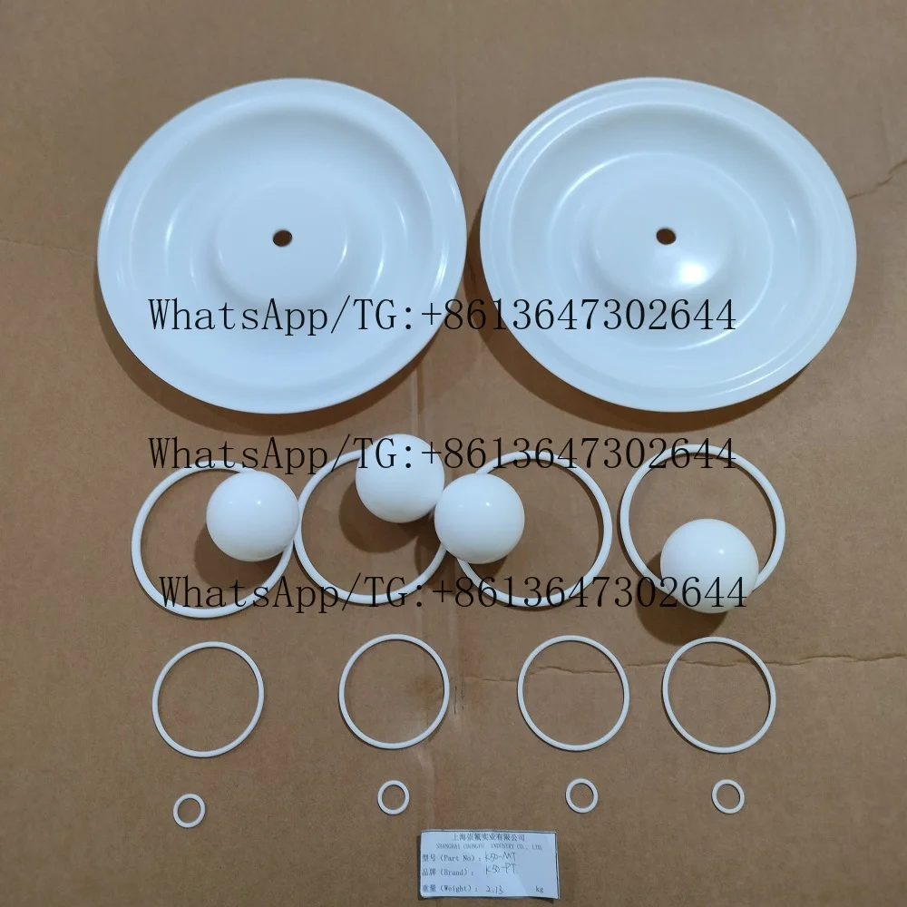 K50-MT K50-PT Wet Repair Kit Air Operation Double Diaphragm Pump Repair Kit for Yamada Pump NDP-50 PTFE Products