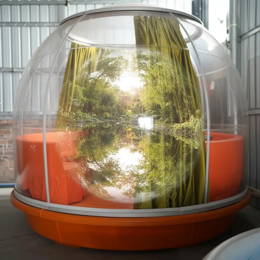 Star boat transparent bubble house, outdoor water celebrity restaurant leisure boat