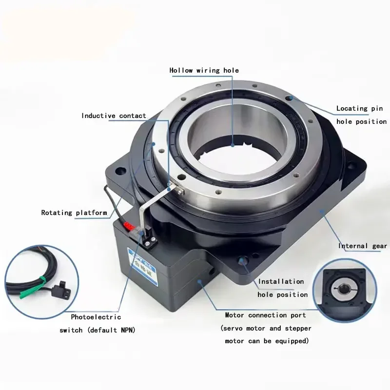 

KNT200 Right Angle Mounted Planetary Drive Gearbox Index Rotary Table