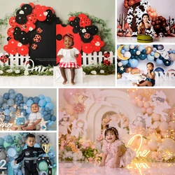 Balloon Backgrounds Cake Smash Adult Family Photography Props Child Baby Decors Childhood Fun Fairy Photo Studio Backdrops