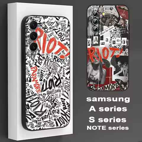COOL Paramore phone case For Samsung S 24 23 22 21 20 plus ultra a 24 34 cool 54 53 luxury Black shell Cover